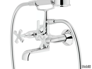 CARLOS PRIMERO - Wall-mounted bathtub tap with hand shower _ Nobili