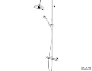 CARLOS PRIMERO - Thermostatic shower panel with overhead shower _ Nobili