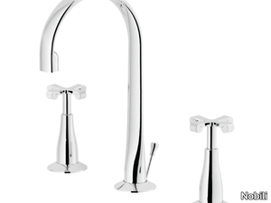 CARLOS PRIMERO - 3 hole countertop washbasin tap _ Nobili