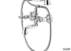 GRAZIA - Wall-mounted bathtub tap with hand shower _ Nobili