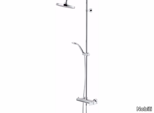 SAND - Wall-mounted shower panel with overhead shower _ Nobili