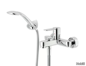 SAND - Wall-mounted bathtub mixer with hand shower _ Nobili