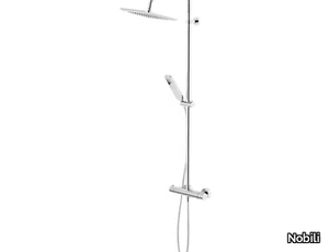 ACQUAVIVA - Wall-mounted thermostatic shower panel with overhead shower _ Nobili