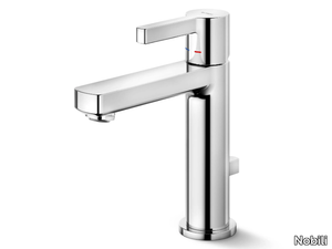 UNO - Single handle washbasin mixer with flow limiter _ Nobili