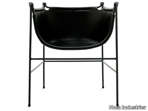 NÄBB - Leather chair with armrests _ Nola Industrier