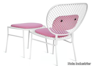 WIMBLEDON - Powder coated steel easy chair _ Nola Industrier