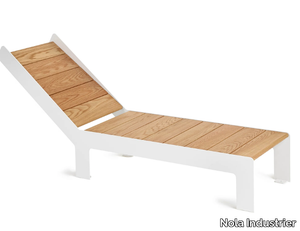 LOWBED - Steel and wood sun lounger _ Nola Industrier