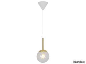 CHISELL - Dimmable blown glass pendant lamp _ Nordlux