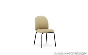 Ace Chair Full Upholstery Black Steel, Ultra Leather