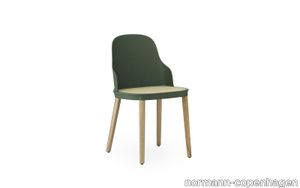 Allez Chair Molded Wicker, Warm grey/Oak
