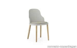 Allez Chair Upholstery Ultra Leather, Warm grey/Oak