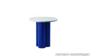 Dit Table Bright Blue Travertine Silver