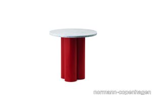 Dit Table Bright Red White Carrara