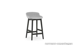 Hyg Barstool 65 cm Full Upholstery Black Oak/Yoredale