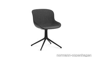 Hyg Chair Swivel 4L Front Upholstery Black Alu Black/Main Line Flax