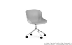 Hyg Chair Swivel 4W Aluminium/Black