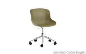 Hyg Chair Swivel 5W Gaslift Alu Olive