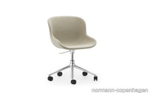 Hyg Chair Swivel 5W Gaslift Full Upholstery aluminum Ultra Leather