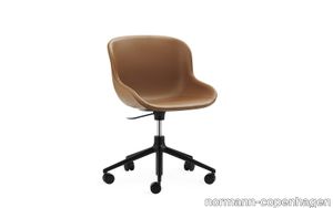 Hyg Chair Swivel 5W Gaslift Full Upholstery black aluminum Synergy