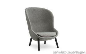 Hyg Lounge Chair High Black Oak Main Line Flax