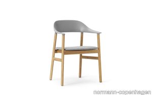 Herit Armchair Upholstery Oak Spectrum Leather White