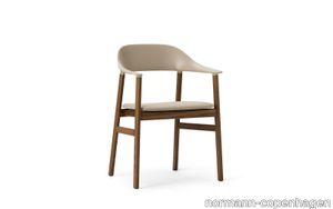Herit Armchair Upholstery Smoked Oak Spectrum Leather Black