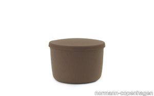 Hide Storage Pouf Small Grey