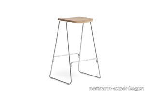 Just Barstool 75 cm Black Oak/ Chrome