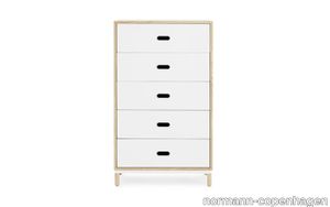 Kabino Dresser w. 5 Drawers Grey