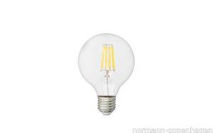 LED Bulb Globe 8W Ø80 Clear - E27 EU