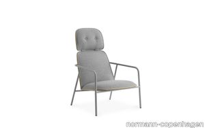 Pad Lounge Chair High Grey Steel Oak/Synergy