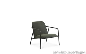 Pad Lounge Chair Low Black Steel Black/Synergy