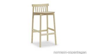 Pind Barstool 75 cm Black Stained Ash