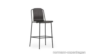 Studio Bar Chair 75 cm Black steel/oak