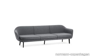 Sum Modular Sofa 3 seater Black Aluminum Synergy