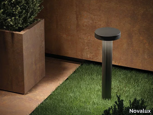 DISC - LED powder coated aluminium bollard light _ Novalux