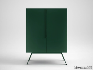 CLEO - Lacquered highboard with doors _ Novamobili