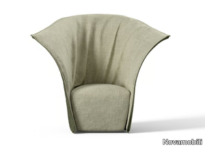 ARTICHOKE - Upholstered armchair with armrests _ Novamobili