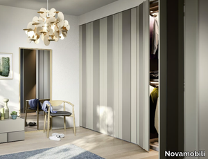 PLISSÉ - Wardrobe with hinged doors _ Novamobili