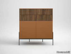 BELT - Wooden highboard with doors _ Novamobili