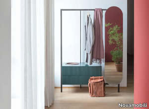 EASY SYSTEM - Sectional hallway unit with mirror _ Novamobili