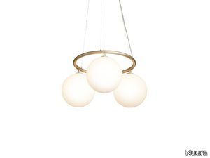 MIIRA 3 CIRCULAR - LED glass chandelier _ Nuura