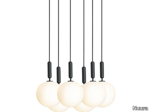 MIIRA 6 OPAL - Blown glass pendant lamp _ Nuura