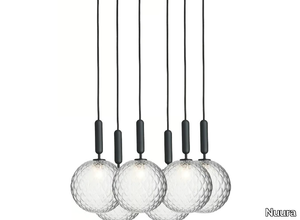 MIIRA 6 OPTIC - Blown glass pendant lamp _ Nuura