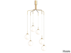 APIALES CLUSTER 6 - Blown glass chandelier _ Nuura