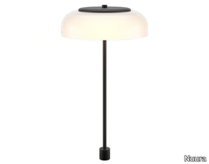 BLOSSI BLACK IN-SET - LED blown glass table lamp _ Nuura