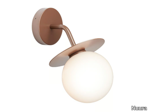 LIILA 1 OPAL - Blown glass outdoor ceiling lamp / outdoor wall lamp _ Nuura