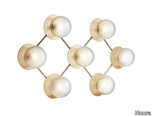 LIILA 7 OPTIC - Painted metal and glass wall lamp / ceiling lamp _ Nuura