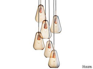 ANOLI 6 - Blown glass pendant lamp _ Nuura