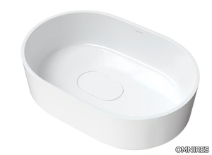 CADENCE M+ CADENCE620 - Oval countertop composite material washbasin _ OMNIRES